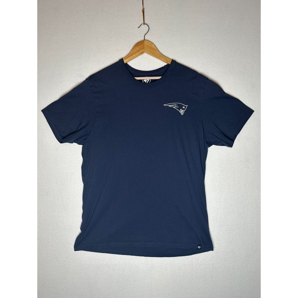 47 Navy Blue New England Patriots Short Sleeve T-Shirt Men's Size XXL